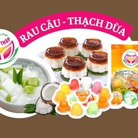 Rau câu - Thạch dừa